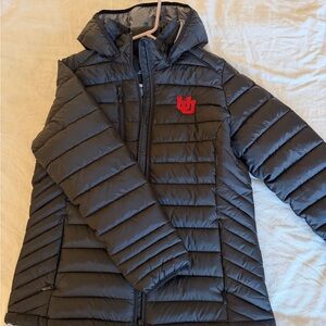 University of Utah Black Puffer Jacket - Unisex.